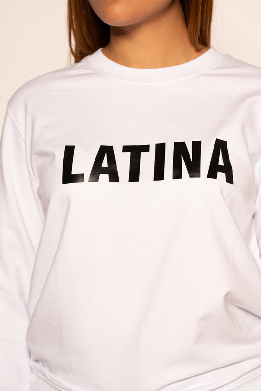 Latina Sweatshirt - Classic White
