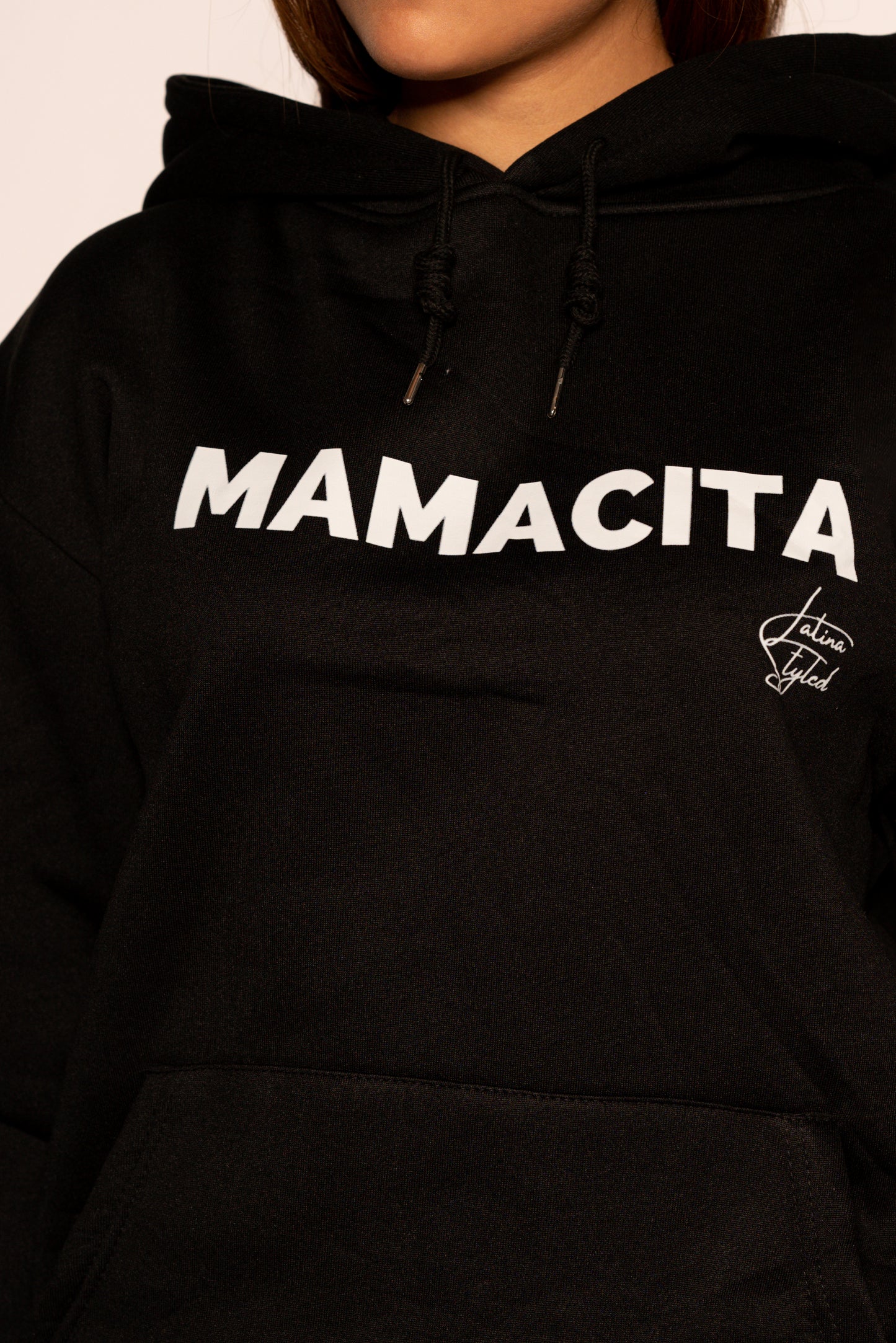 Mamacita Slogan Hoodie - Black