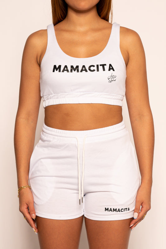 Mamacita Slogan Sports Set - White