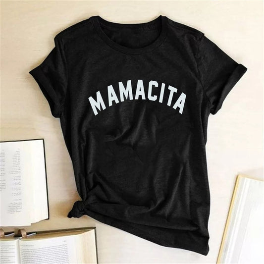 Mamacita Slogan Tshirt - Classic Black