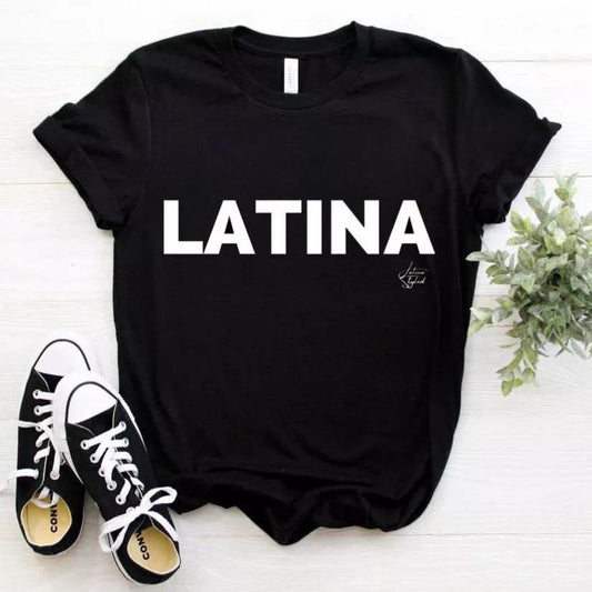 Latina Slogan Tshirt - Classic Black - Latina Styled